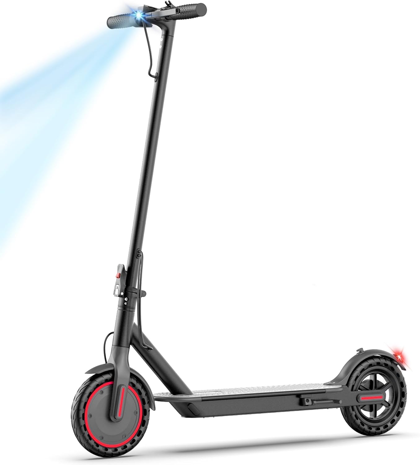 MAXSHOT Electric Scooter for Adults, 8.5/10/14' Tires, 19/22Mph, 350W/500W Motor, 21-28 Miles Range, Folding E-Scooter with Dual Suspension,APP Contro