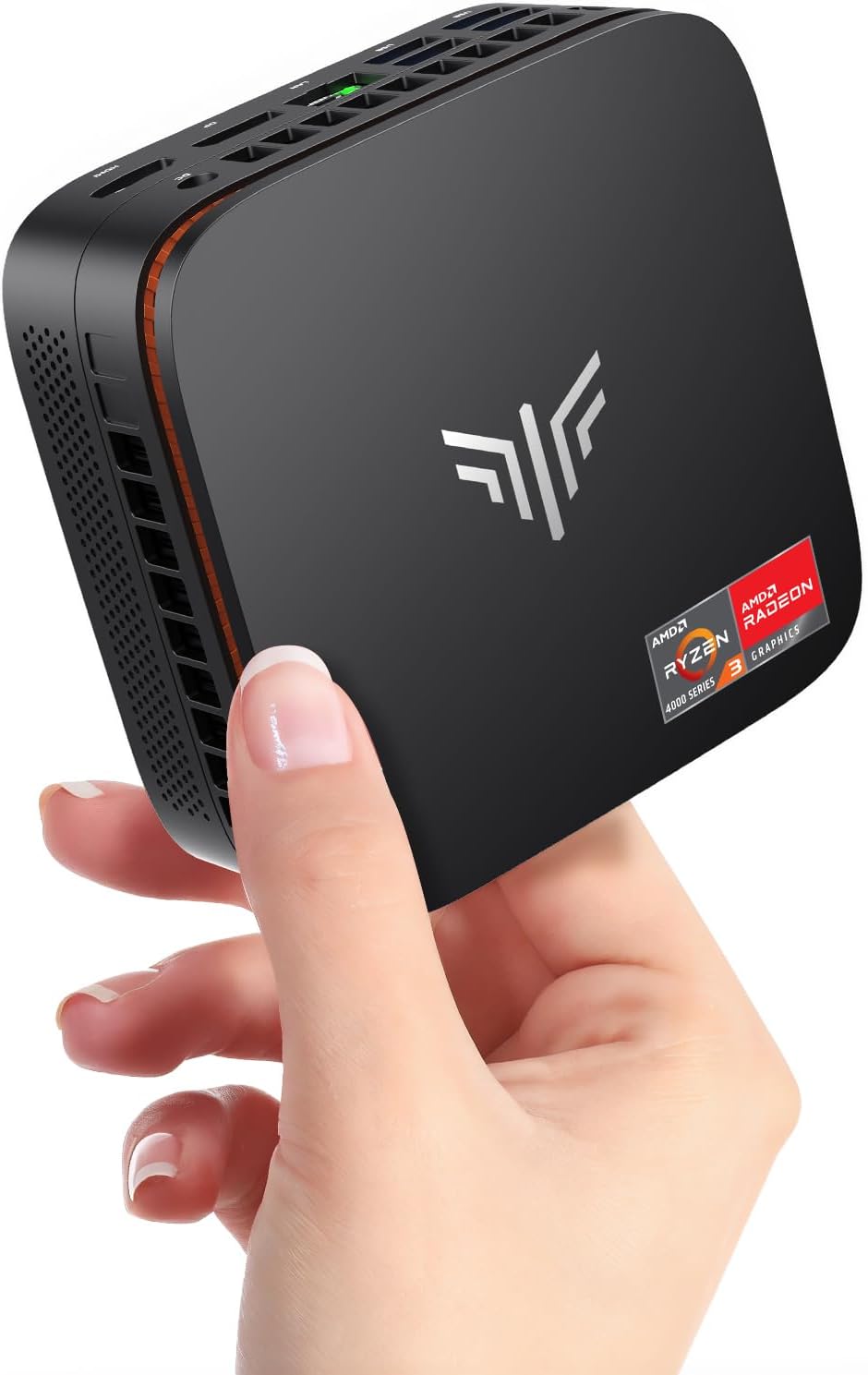KAMRUI Mini PC, P1 Win 11 pro AMD Ryzen 4300U (Beat 3500U/3200U/N150/i3 10110U, Up to 3.7 GHz) Mini Computer, 16GB DDR4 RAM 512GB M.2 SSD, Small Pc Dual 4K/HTPC/Ethernet/WiFi/BT Business/Office/Home