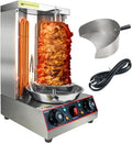 Electric Shawarma Grill Machine 3000W Vertical Broiler Rotisserie Chicken Grill Kitchen Restaurant Home Use Silver