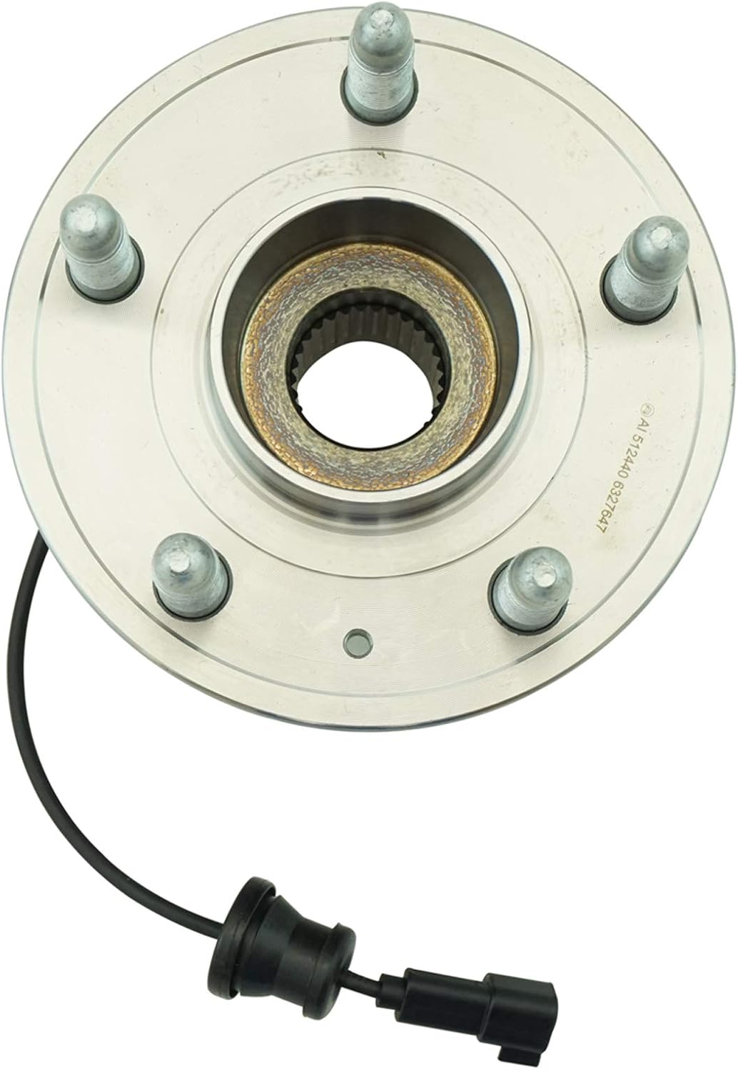 TRQ 2 Piece Front Rear Wheel Bearing & Hub Assembly Set Compatible with 2010-2017 Chevrolet Equinox GMC Terrain