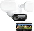 REOLINK Elite Floodlight WiFi, 4K 8MP 180° Panoramic Wired Floodlight Camera, Adjustable 3000 Lumens, Local AI Video Search, Dual-Band Wi-Fi 6, 24/7 Recording, No Monthly Fees, 100~240V AC Hardwired