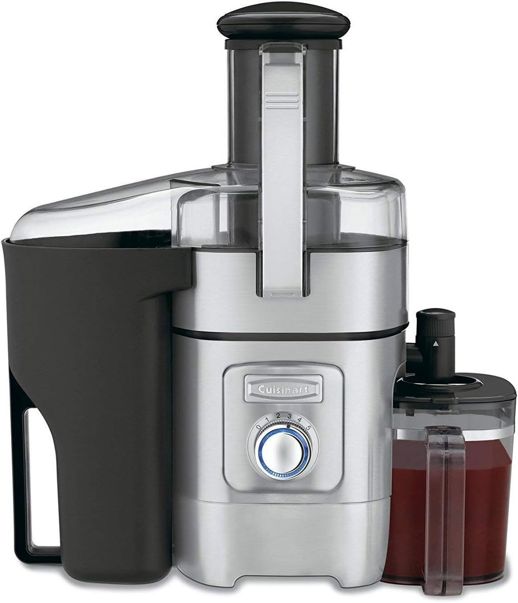 Cuisinart Juicer Machine, Die-Cast Juice Extractor for Vegetables, Lemons, Oranges & More, CJE-1000P1,Silver/Black, 15.35' x 11.8' x 19.01'