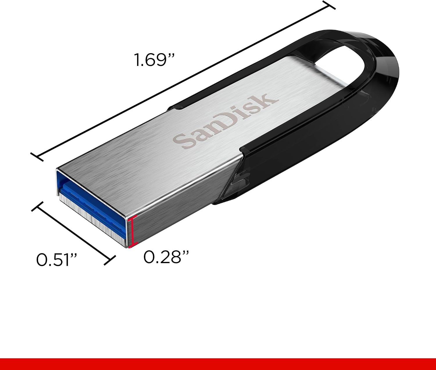 SANDISK 1TB Ultra Flair USB 3.0 Flash Drive - Up to 150MB/s Read speeds, High-Speed USB 3.0 Performance, Password Protection - Sleek Metal casing, Black - SDCZ73-1T00-G46