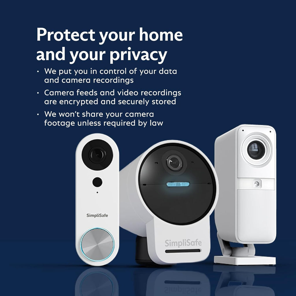 SimpliSafe 9 Piece Wireless Home Security System w/HD Camera - Optional 24/7 Professional Monitoring - No Contract - Compatible with Alexa and Google Assistant