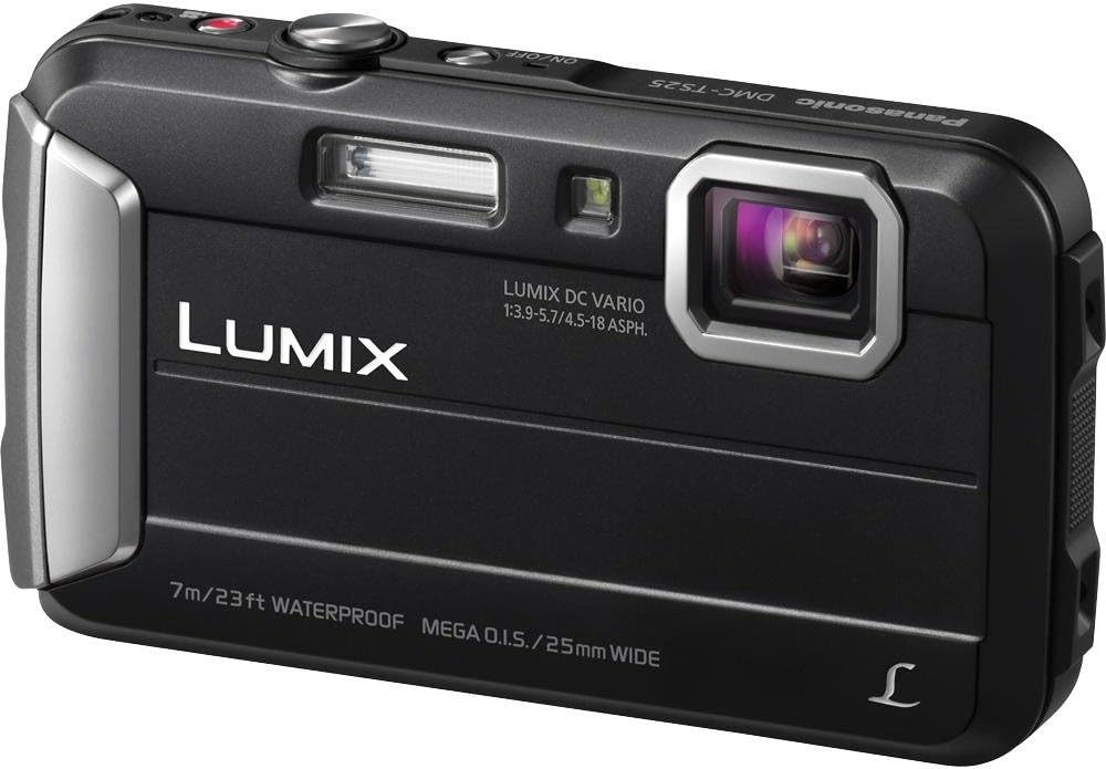 Panasonic Lumix DMC-TS25 16.1 MP Tough Digital Camera with 8x Intelligent Zoom (Black)