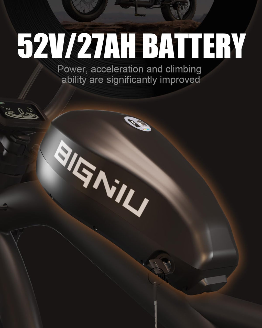 BIGNIU Adult Electric Bike, E Bike with 1500W Brushless Motor 52V/29.4Ah Range Up to 38 Miles Electric Bikes Front/Rear Turn Signals Dual Suspension Electric Bike Ebike BG-X PRO