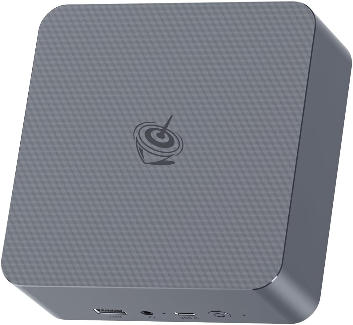 Beelink EQR5 Mini PC, AMD Ryzen 5 5500U(6C/12T, Up to 4.0GHz), Mini Computer 16G DDR4 RAM 500GB NVMe PCIe3.0x4 SSD, Micro PC 4K@60Hz Dual Display Dual HDMI/WiFi6/BT5.2/1000Mbps
