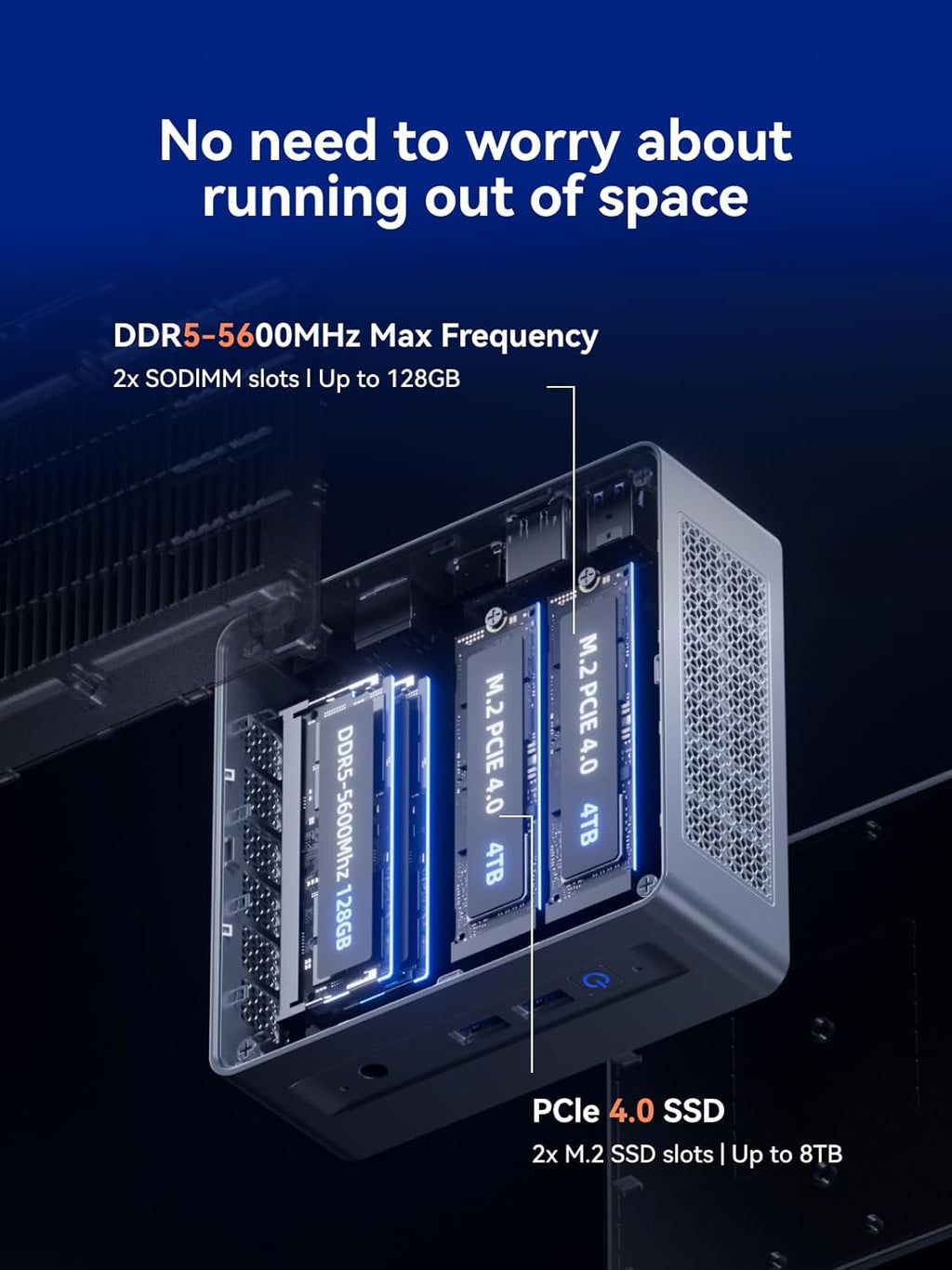 MINISFORUM X1 Lite-255 Mini PC AMD Ryzen 7 255 (8C/16T, Up to 4.9GHz), 32GB DDR5 512GB SSD, USB4/HDMI/DP 8K Video Output, OCuLink, 2.5G LAN, Wi-Fi6E/BT5.2, 5X USB, Radeon 780M Graphics Micro Computer