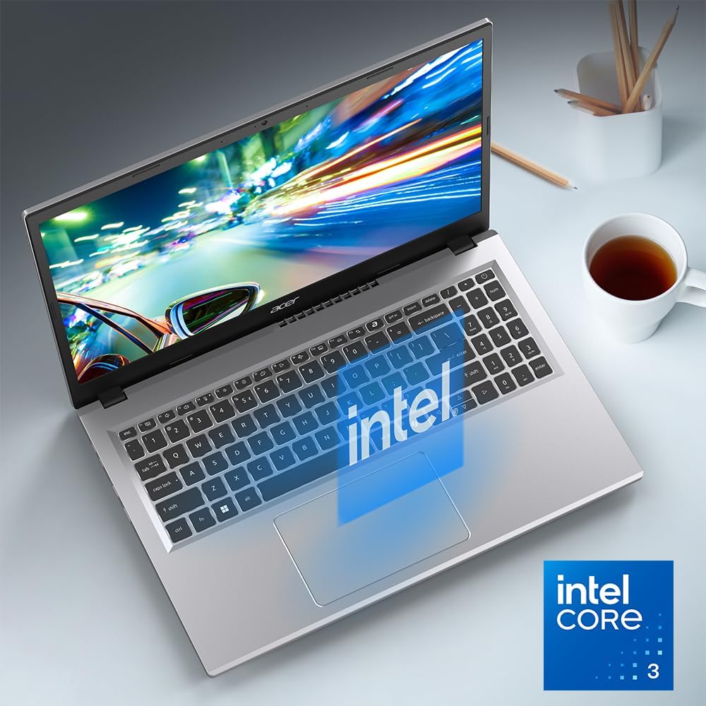 acer Aspire Go 15 AI Ready Laptop | 15.6' FHD (1920 x 1080) IPS Display | Intel Core 3 Processor N355 | Intel Graphics | 8GB DDR5 | 128GB UFS | Wi-Fi 6 | Windows 11 Home in S Mode | AG15-32P-39R2
