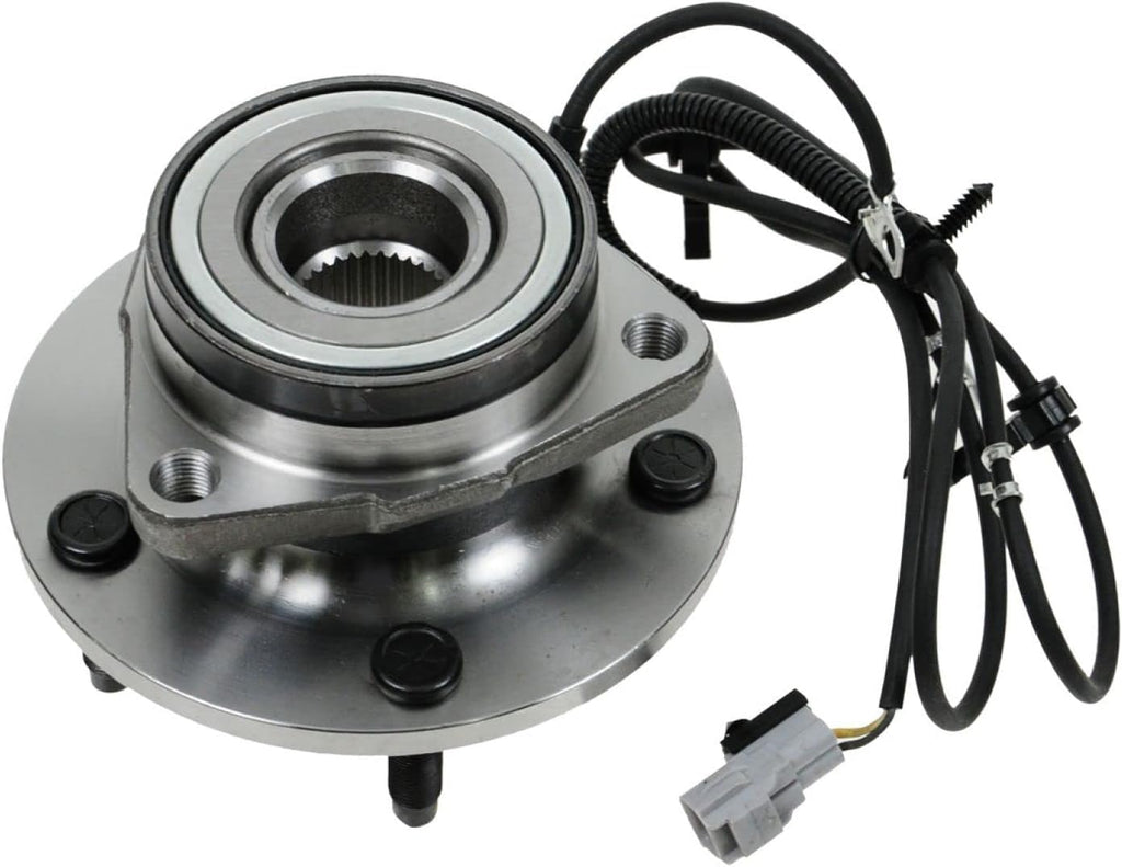 TRQ 2 Piece Front Wheel Bearing & Hub Assembly Set Compatible with 1997-1999 Dodge Ram 1500