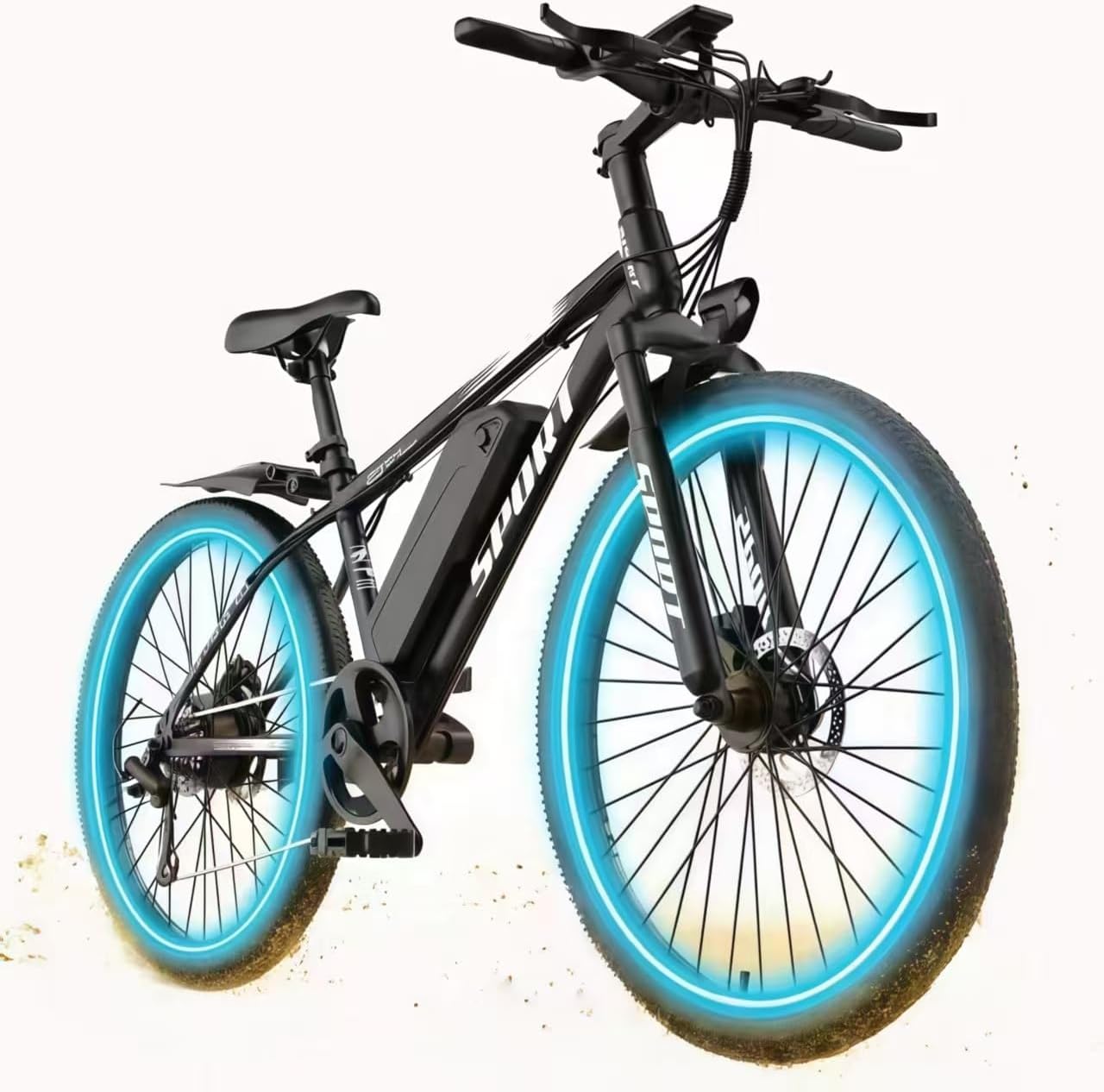 Electric Bike for Adults, 26'' 1500W Peak Ebike, Up to 65 Miles 28MPH Electric Mountain Bike with 48V 10Ah Removable Battery, Adjustable Seat,Cruise Control, Full Suspension,7-Speed UL Certified