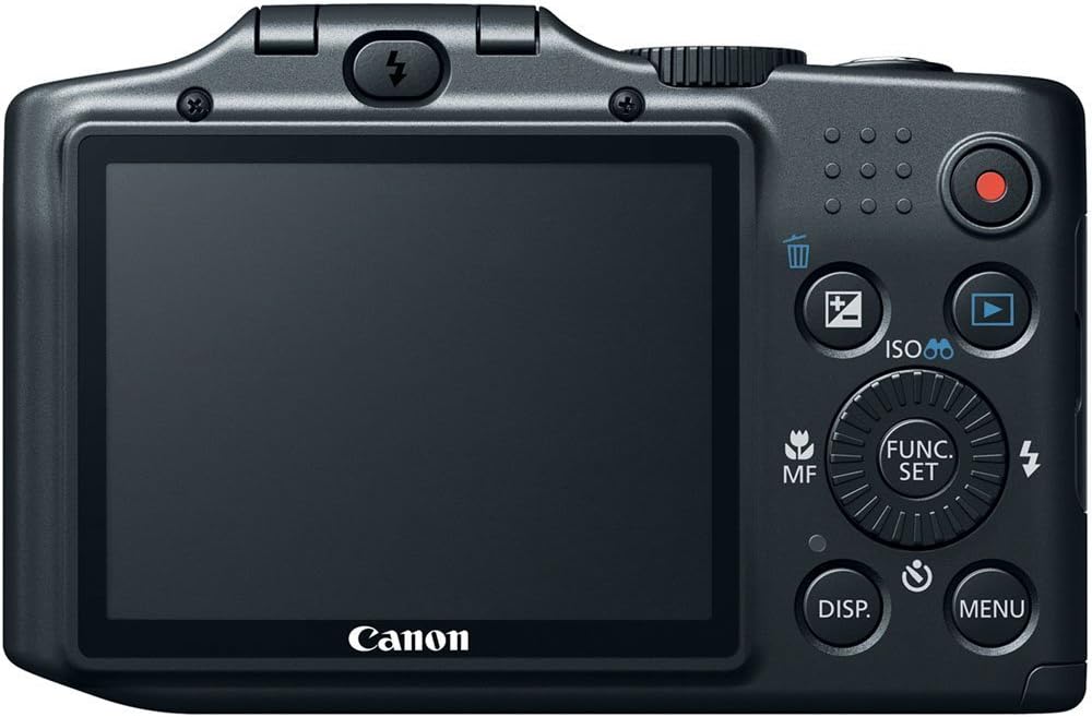 Canon PowerShot SX160 is 16.0 MP Digital Camera with 16x Wide-Angle Optical Image Stabilized Zoom with 3.0-Inch LCD (Black) (Renewed)