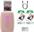 Fujifilm INSTAX Mini Link 3 Smartphone Printer | Rose Pink Bundled INSTAX Mini Instant Film | 20 Exposures + Microfiber Cleaning Cloth (3 Items)