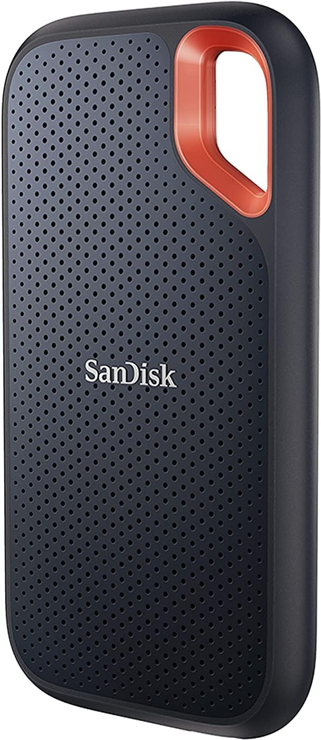 SANDISK 500GB Extreme Portable SSD (Old Model) - Up to 1050MB/s, USB-C, USB 3.2 Gen 2, IP65 Water and Dust Resistance, Updated Firmware - External Solid State Drive - SDSSDE61-500G-G25