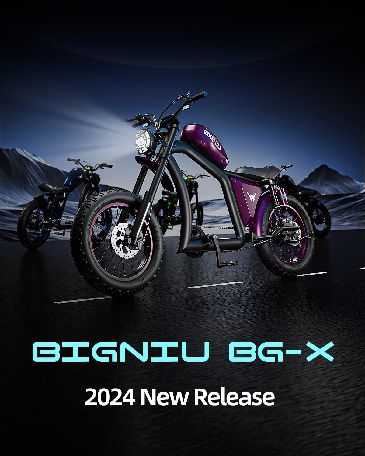 BIGNIU BG-X Electric Bike for Adults,1500W Brushless Motor 48V/31.5Ah Up to 40 Miles E-Bike Front/Rear Turn Signal Dual Suspension Ebikes