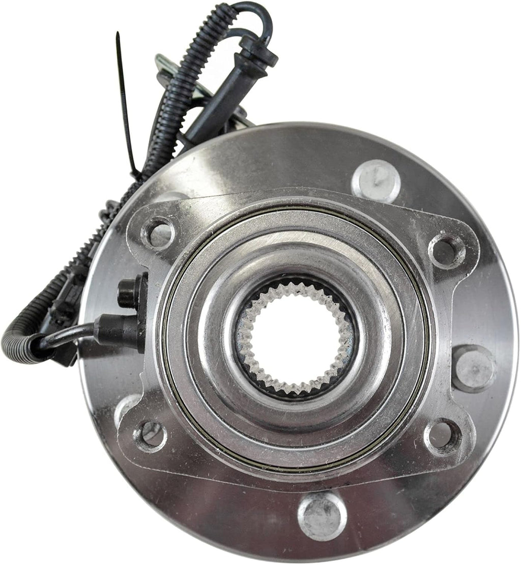 TRQ 2 Piece Front Rear Wheel Bearing & Hub Assembly Set Compatible with 2008-2011 Chrysler Town & Country Dodge Grand Caravan 2009-2011 Volkswagen Routan