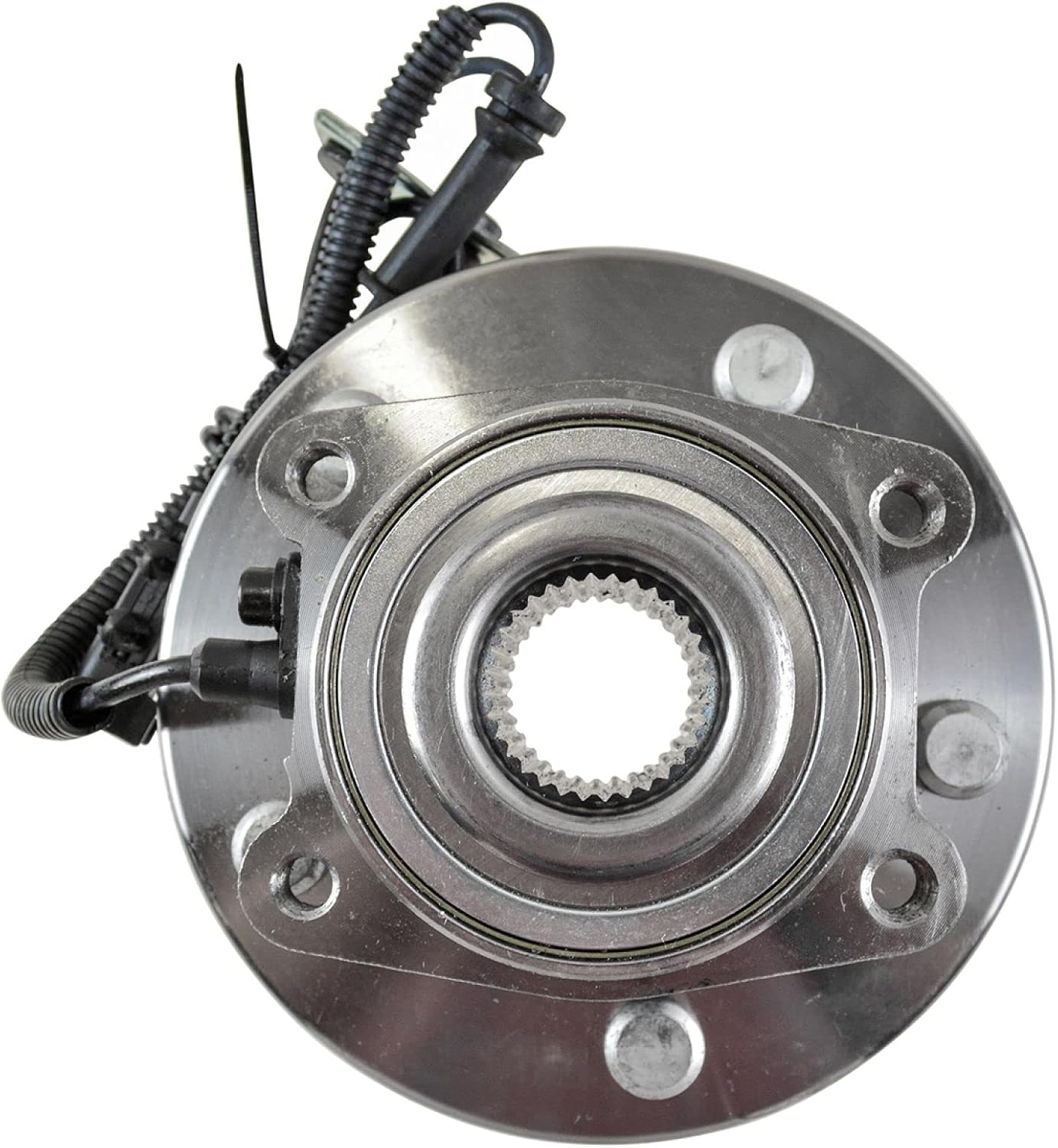TRQ 2 Piece Front Rear Wheel Bearing & Hub Assembly Set Compatible with 2008-2011 Chrysler Town & Country Dodge Grand Caravan 2009-2011 Volkswagen Routan