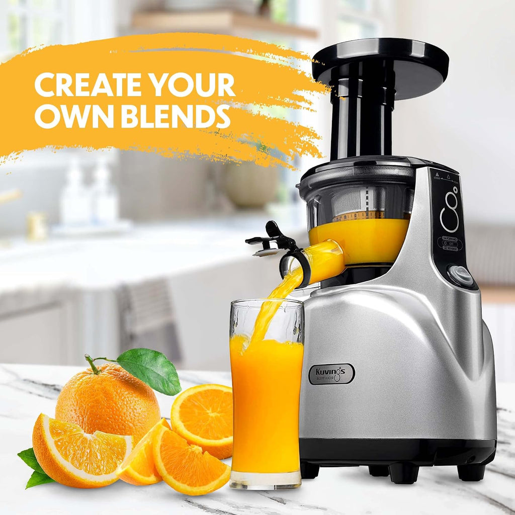 Kuvings Silent Juicer SC Series With Detachable Smart Cap, Silver Pearl