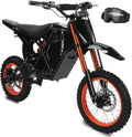 2500W Electric Dirt Bike for Teens & Adults - 37MPH Off-Road EBike, 48V 23AH Removable Battery E Bikes, 14'/12' Fat Tires Bicycle, Hydraulic Brakes Mountain Trail Motorcycle for Ages 13+