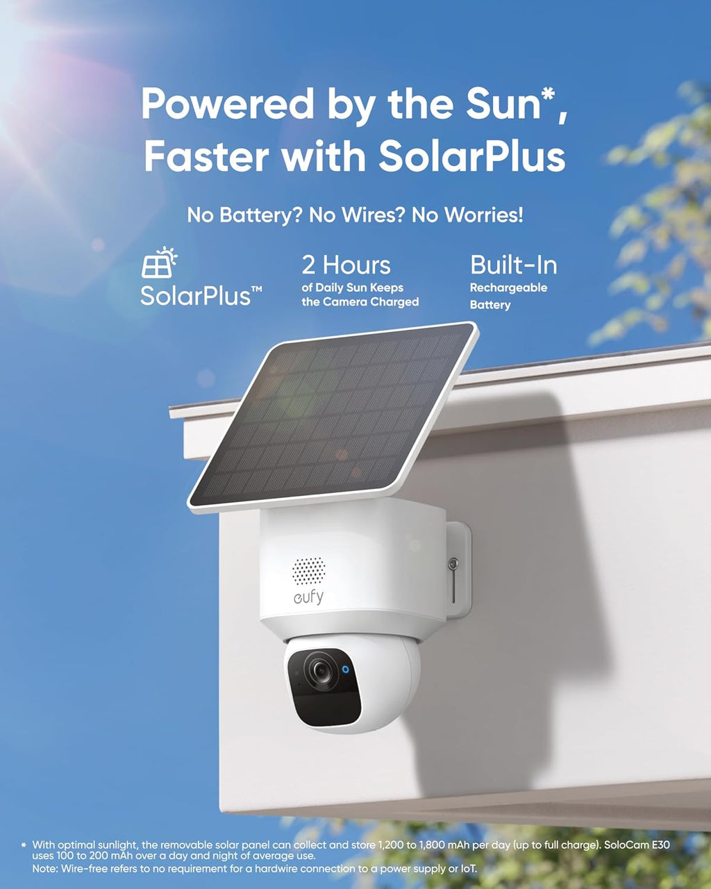 eufy Security SoloCam E30, 4-Cam Pack Kit, Security Cameras Wireless Outdoor, Solar Camera Outdoor Wireless, 360° Pan, AI Tracking, 2K Clarity, No Monthly Fee, Built-in Local Storage (Up to 16TB)
