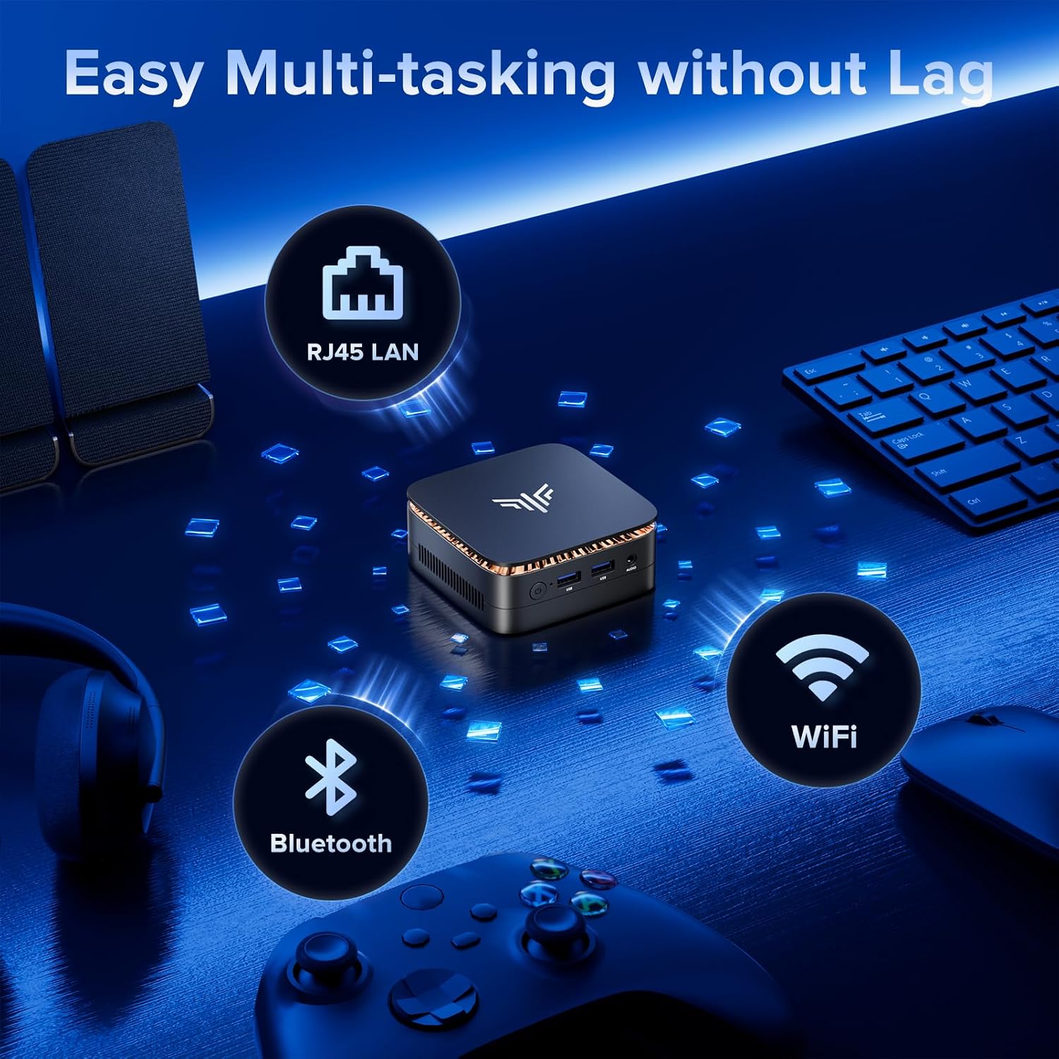 KAMRUI N97 Mini PC,12th N97 Mini PC(Beat N150,up to 3.6GHz),Desktop Mini Computer 16GB RAM 512GB SSD,Micro PC Support 4K HDMI+DP,Mini Computer with Dual WiFi,Business Home Office