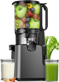 Juicer Machines with 5.8' Large Chute, 2-in-1 Cold Press Juicer for Whole Vegetables Fruits 400W, Masticating juicer Easy to Clean Juice Extractor Machine for Making Nut Mike, Juice, Premium Gray