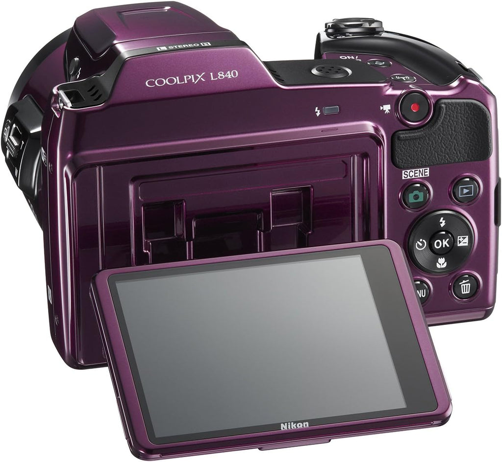Nikon Coolpix l840 38X Wide Optical Zoom (Color Plum)