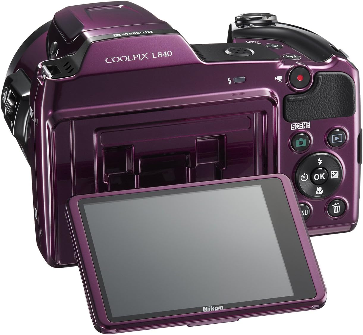 Nikon Coolpix l840 38X Wide Optical Zoom (Color Plum)