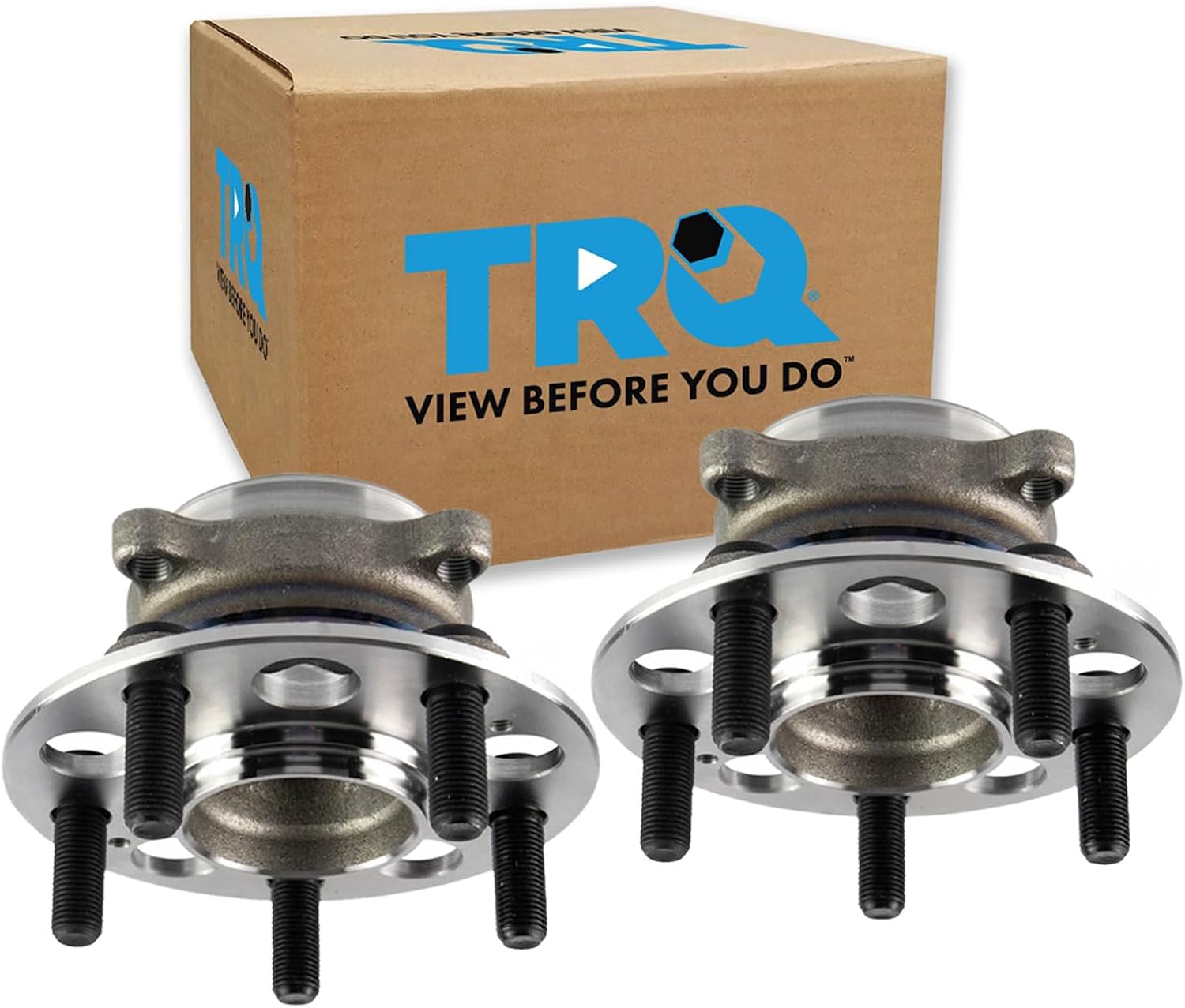 TRQ 2 Piece Rear Wheel Bearing & Hub Assembly Set Compatible with 2014-2020 Acura RLX