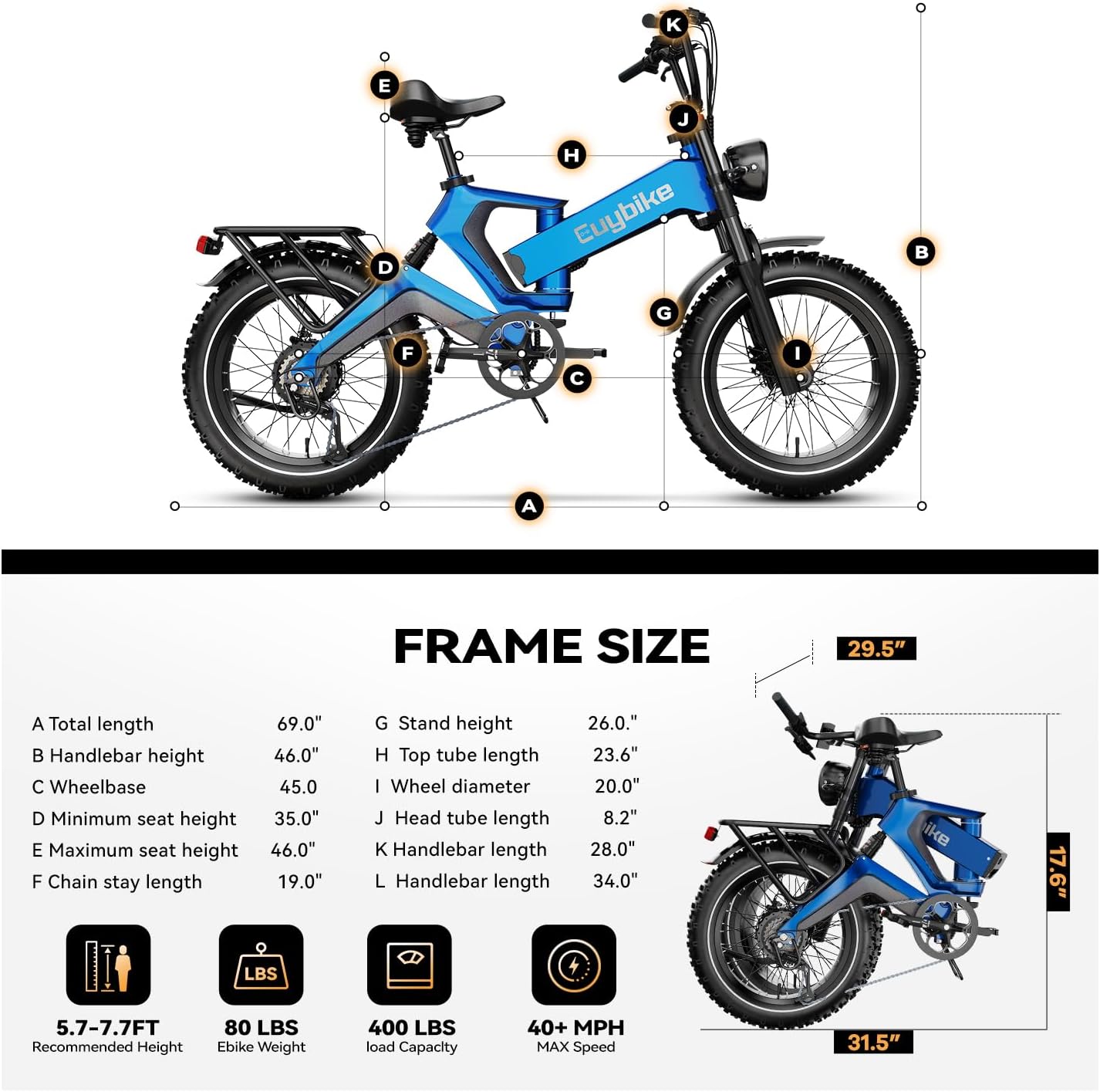 2000W/3000W Peak Motor Electric Bike for Adults, 48V/52V 25AH/30AH Battery Full Suspension Foldable Ebike, 20'x4.0' Fat Tires 35MPH Dirt Bike, 100/120 Miles Hydraulic Brake Magnesium Alloy Motorcycle