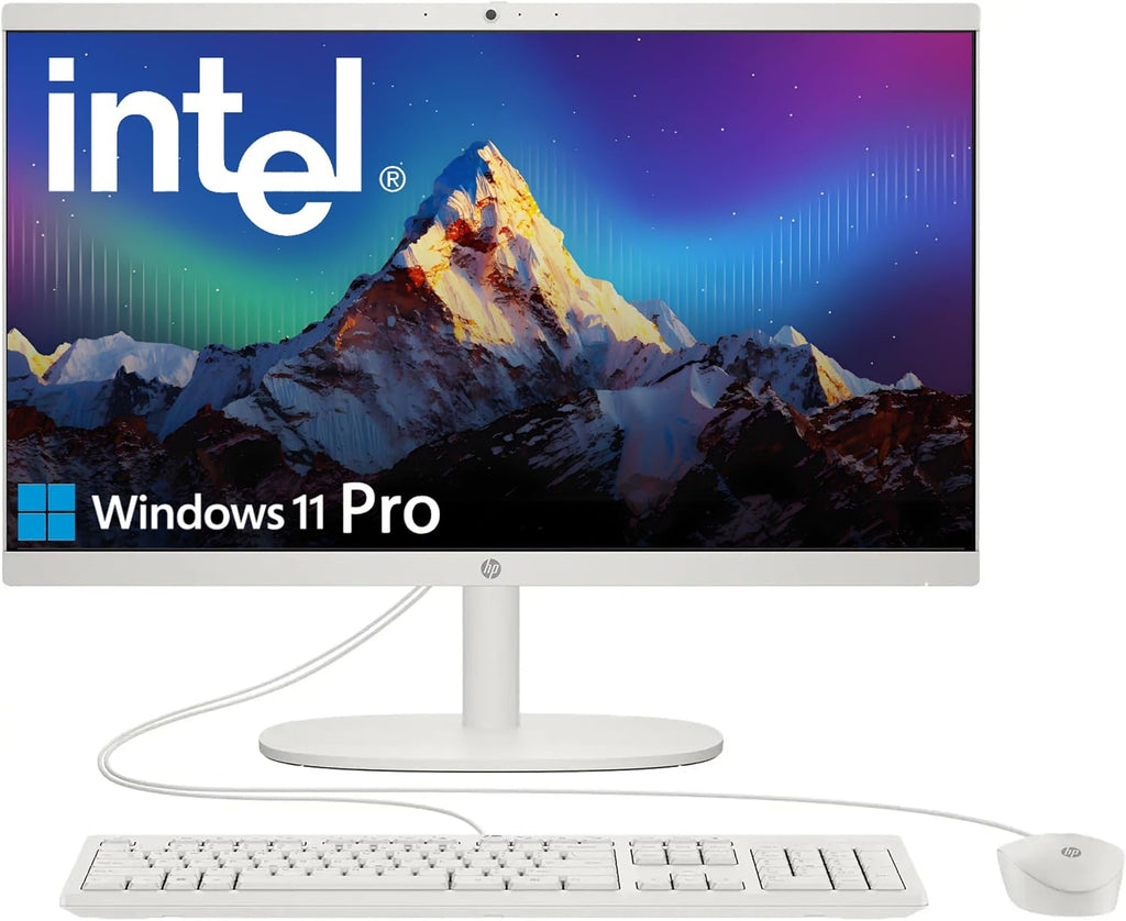 HP 2025 22' FHD All-in-One Desktop Computer • The New Version for Everyday Use • Latest 13th Gen Intel Quad-Core CPU • 8GB DDR5 • 128GB Storage • HDMI • Type-C • Wi-Fi • HD Webcam • Win11 Pro