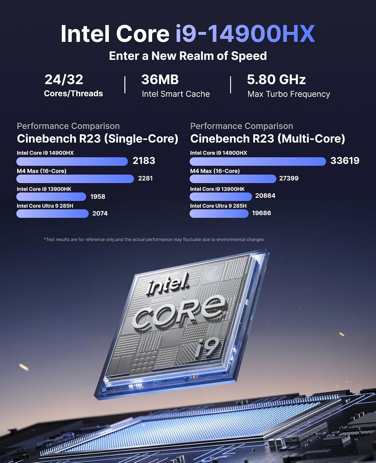 KAMRUI Hyper H2 Small Gaming PC 14th Gen Intel Core i9-14900HX Micro PC(24C/32T, Up to 5.8GHz) 32GB DDR4(Expandable) 1TB SSD Small Desktop Computers, HDMI+DP+USB-C/Triple 4K Display/WiFi6E/BT5.2/VESA