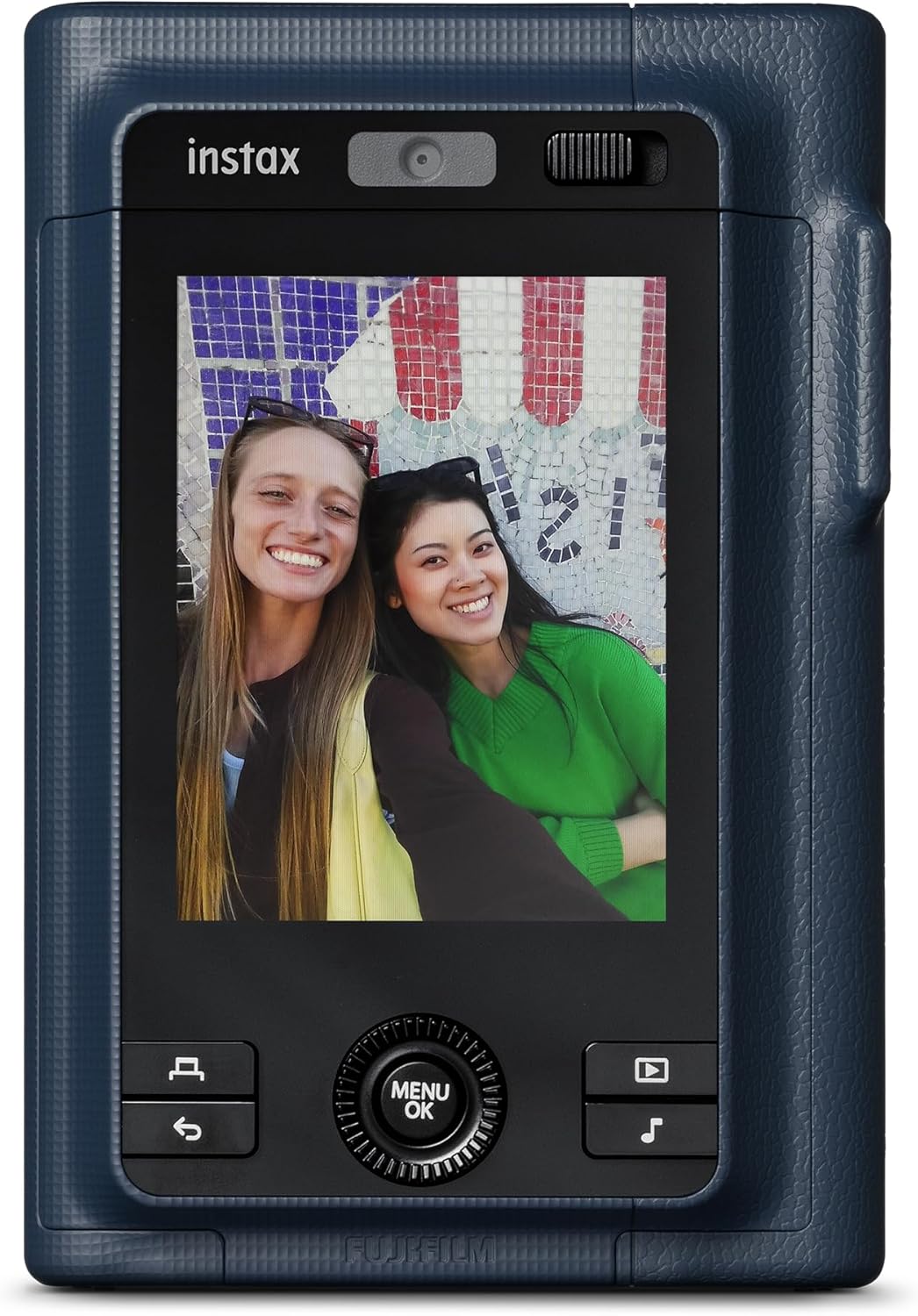 FUJIFILM instax mini LiPlay+ Hybrid Instant Camera - Midnight Blue