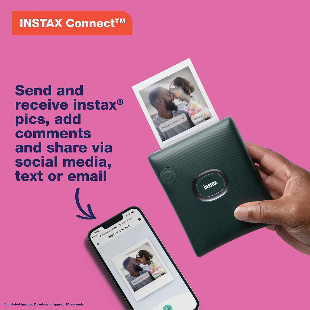Fujifilm Instax Square Link Smartphone Printer - Midnight Green