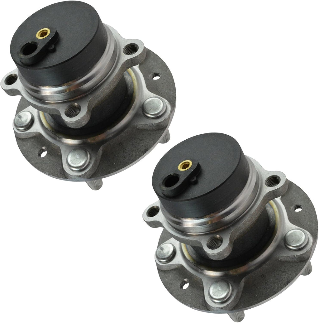 TRQ 2 Piece Front Passenger Side Driver & Passenger Side Wheel Bearing & Hub Assembly Set Compatible with 2009-2011 Mazda RX-8