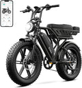 TST Electric Bike for Adults 1500W Peak 20' Fat Tire All-Terrain E-Bike 60/130 Miles Electric Dirt Bike - 48V 15/30 AH Battery Tested to UL 2849 Powered Electric Bicycle