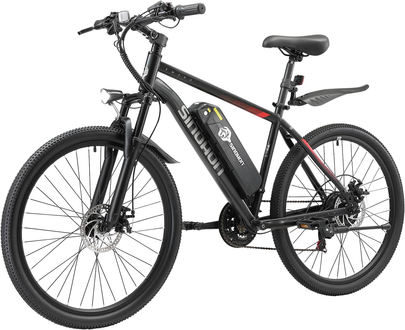 26' Electric Bike for Adults, E-Bike Commuter–500W Brushless Motor,375/749WH, 7-Speed, Front Suspension Fork, 20/28MPH Top Speed, 40+ Miles Long Range