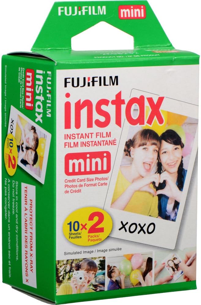 Fujifilm Instax Mini 12 Instant Camera Pastel Blue Bundle – Includes 40-Sheets Instax Mini Film, Protective Case, and Mini Photo Album