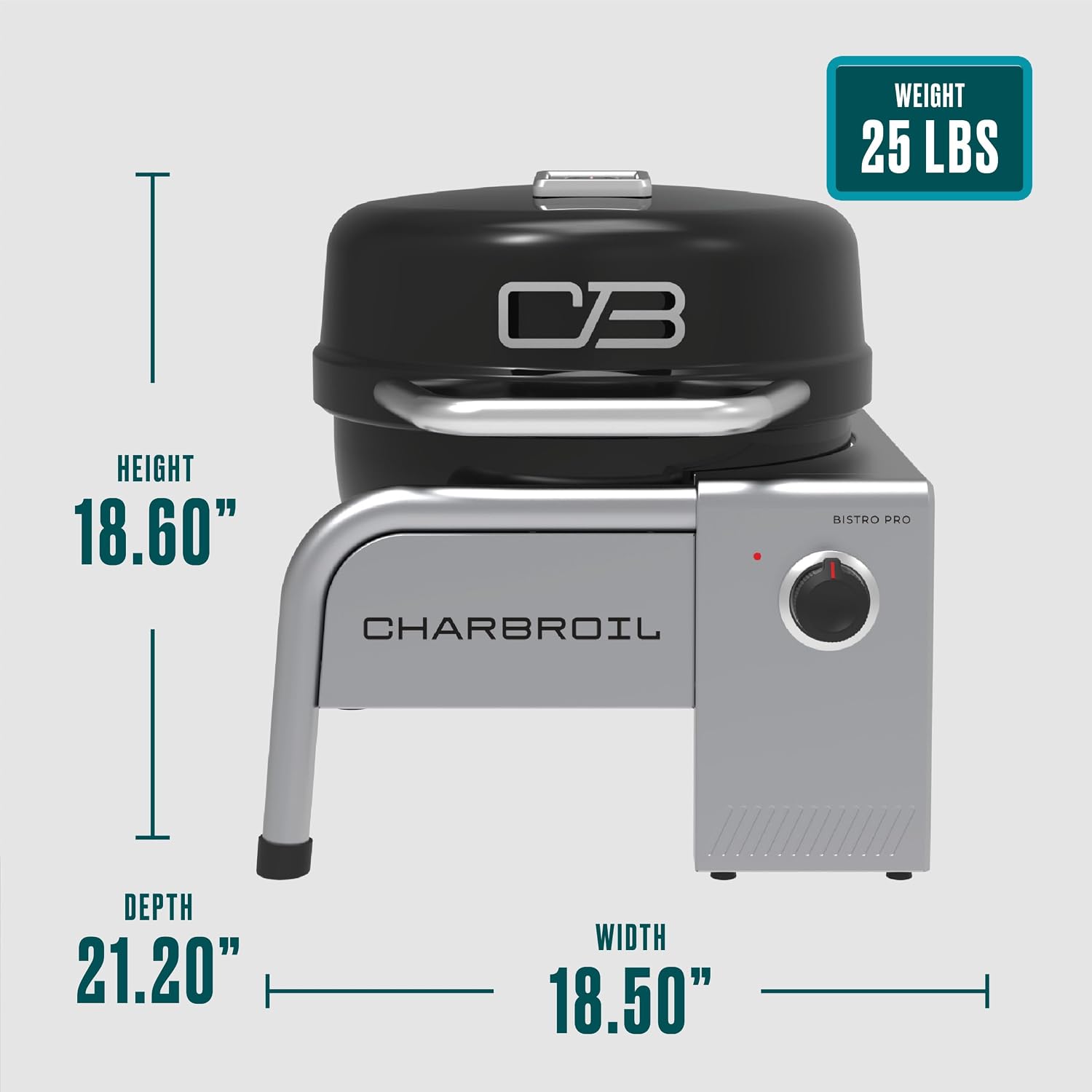 Charbroil Bistro Pro Tabletop Electric Grill, Black - 25302149