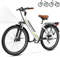 Cybervelo 750W Peak Electric Bike for Adults,up 80 Miles Removable Battery Ebike, 26' Electric E Bike with 7-Speed,Adult Electric Bicycles for Commute Beach Snow Womens/Man All Terrain