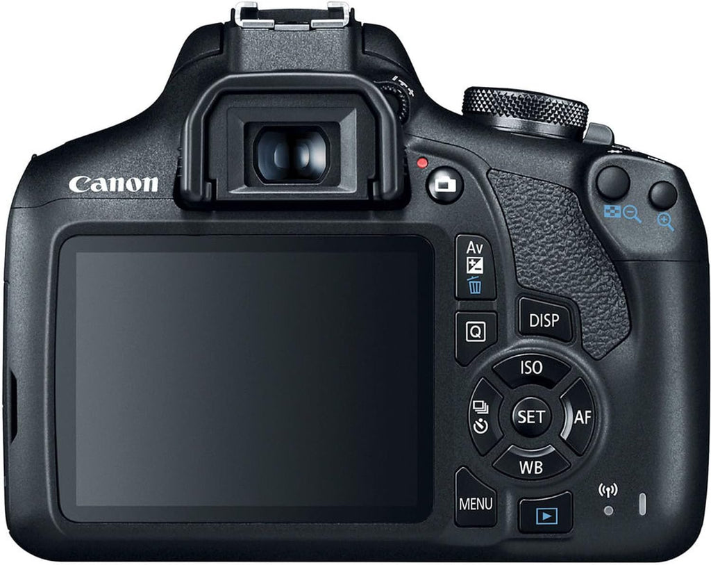 Canon EOS Rebel T7 DSLR Camera with EF-S 18-55mm f/3.5-5.6 is II Lens + Extra LP-E10 Battery + SanDisk Extreme Pro 64GB + Camera Case + More(13pc Bundle)