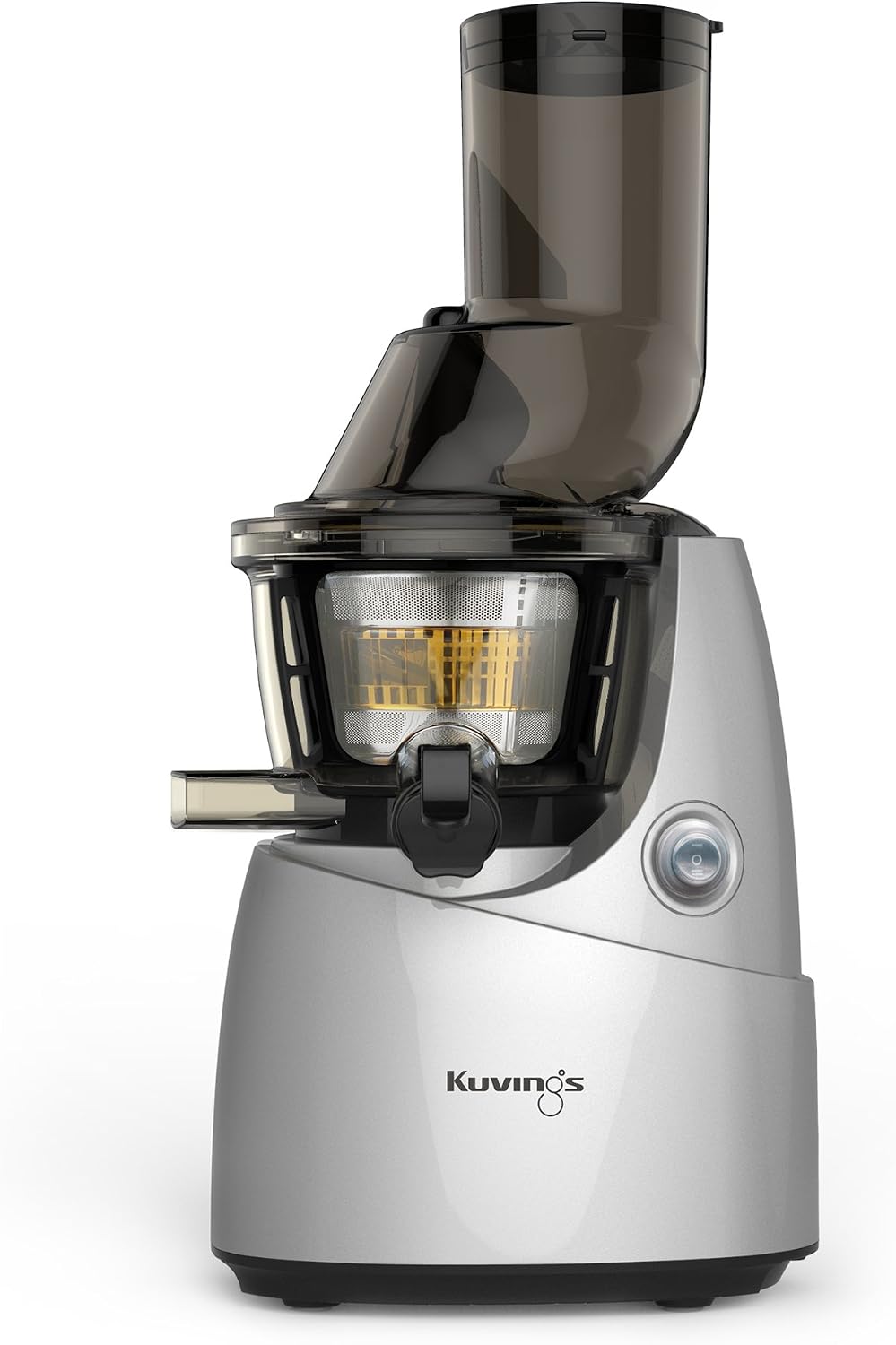 Kuvings Whole Slow Juicer with BPA-Free Components B6000SR Silver- Extra Wide Feed Chute- Reducing prep time by 40%-10 Year Limited Warranty- includes Sorbet and Smoothie Strainer