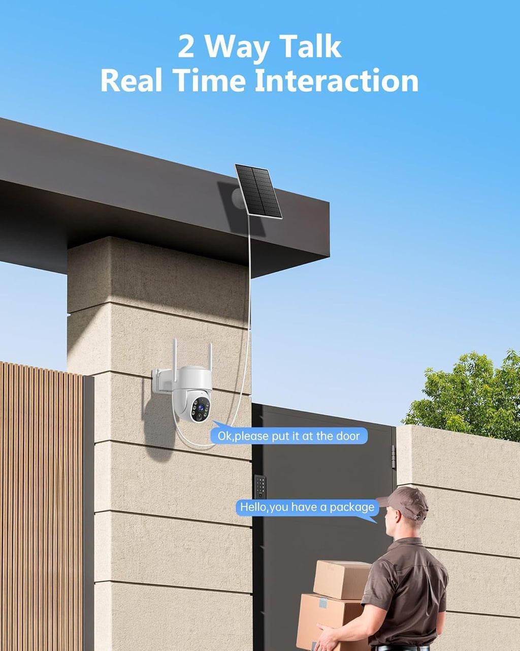 2K Security Camera System, 5GHz&2.4GHz WiFi Solar Wireless Cameras for Home Security, Wire-free Installation, AI Detection, Two-way Audio, Mobile alerts, SD/Cloud Storage, Color Night Vision, 4 Packs