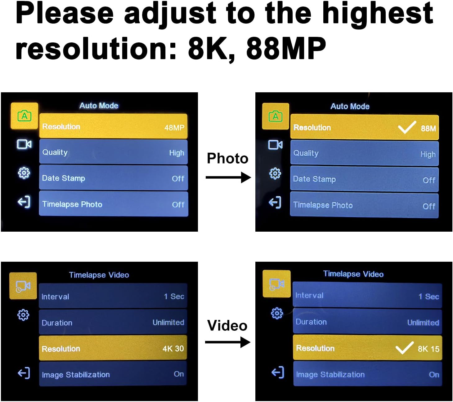 IGXHAVIZ 8K Digital Cameras for Photography Autofocus, WiFi 88MP Vlogging Camera with Dual-Lens, Flash, 16X Digital Zoom, Touch Screen, Travel Camera Anti-Shake with Lens Hood, 64GB Card,2 Batteries