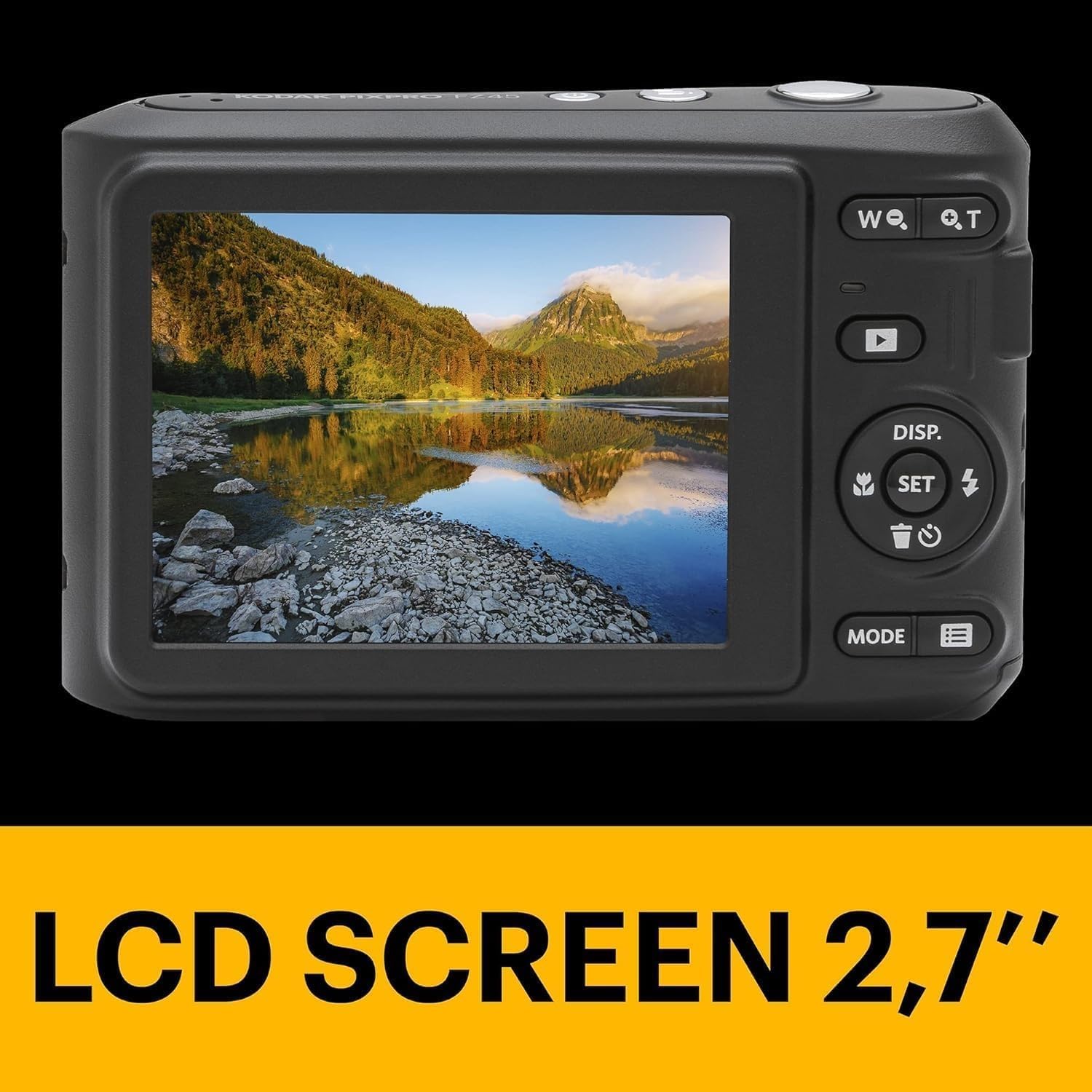 KODAK PIXPRO FZ45-BK 16MP Digital Camera 4X Optical Zoom 27mm Wide Angle 1080P Full HD Video 2.7' LCD Vlogging Camera, Bundle with Camera Case and 32GB SD Card (Red)