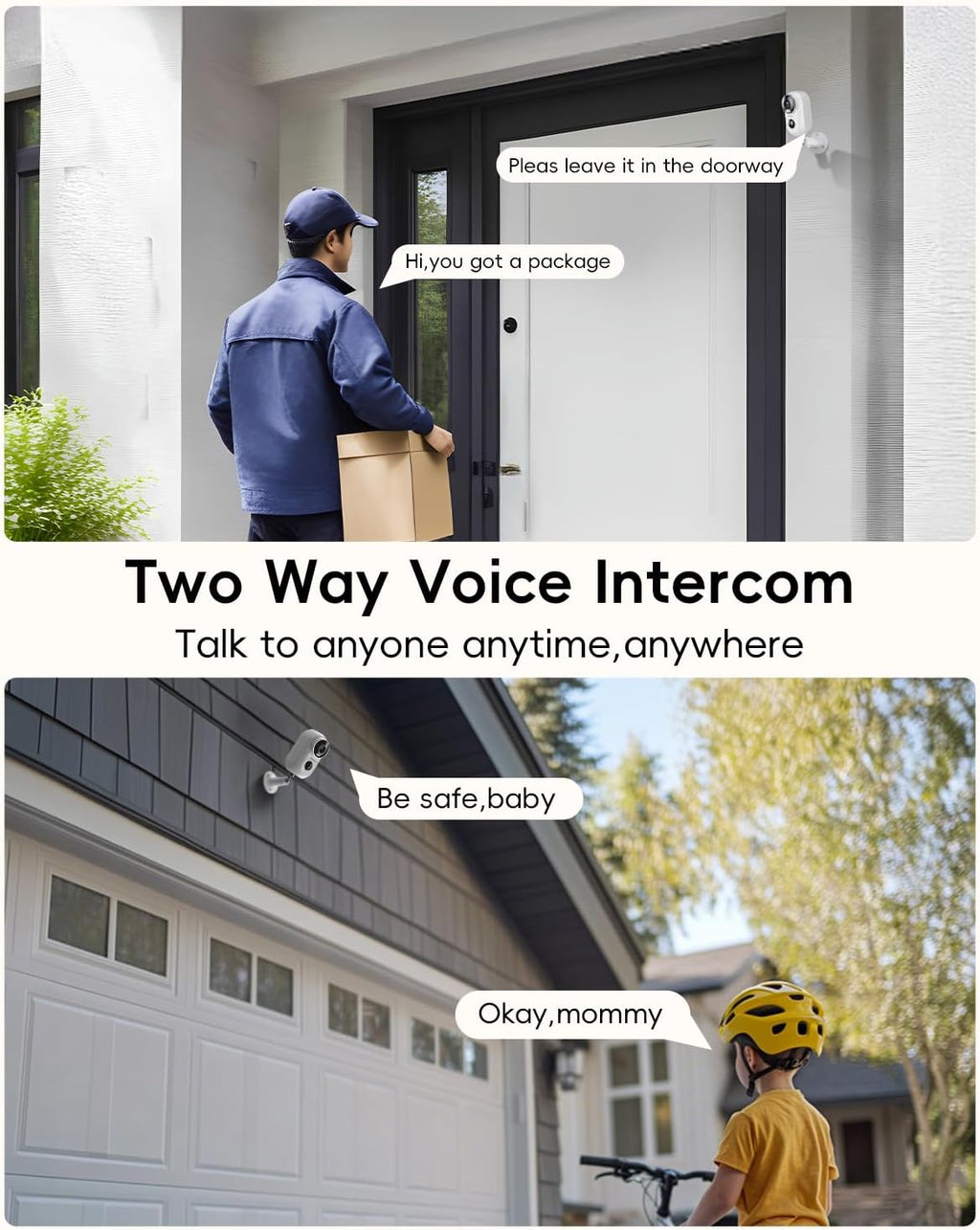 ZUMIMALL Security Cameras Wireless Outdoor, 4 Packs, 2K Cameras for Home Security, Outdoor/Indoor Camera Battery Powered, 2.4G WiFi, Magnetic Mount,3MP Color Night Vision/Siren/PIR/AI/Cloud/Alexa