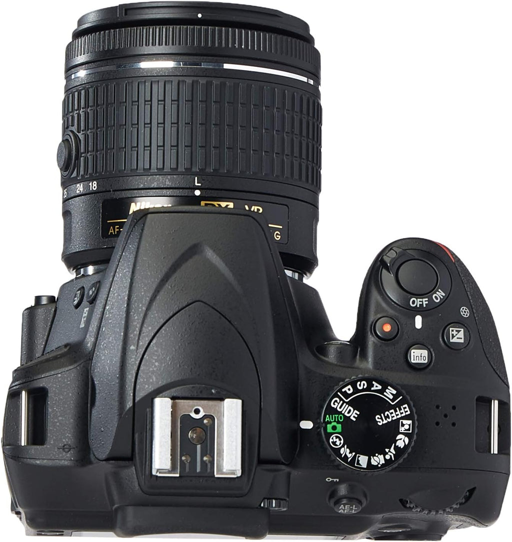 Nikon D3400 Digital SLR Camera & 18-55mm VR DX AF-P Zoom Lens (Black) - (Renewed)