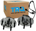TRQ 2 Piece Wheel Bearing & Hub Assembly Set Compatible with 2002-2005 Dodge Ram 1500