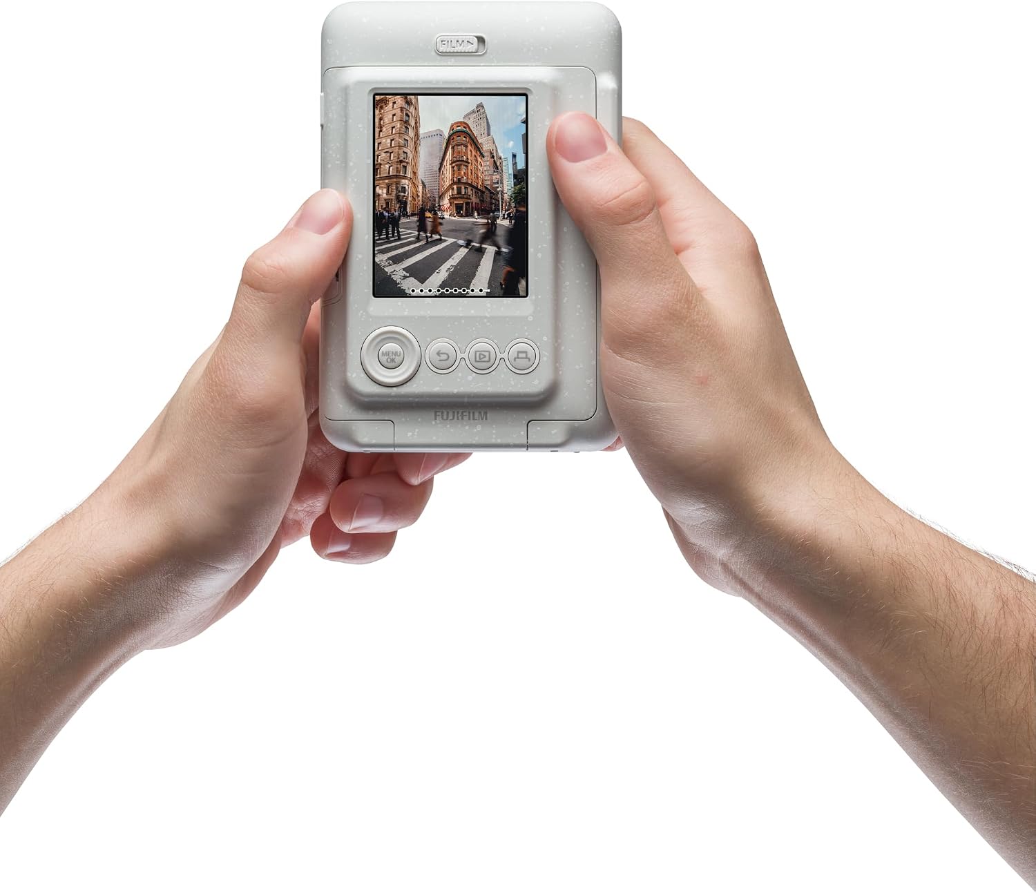 Fujifilm INSTAX Mini LIPLAY Hybrid Instant Camera - Misty White