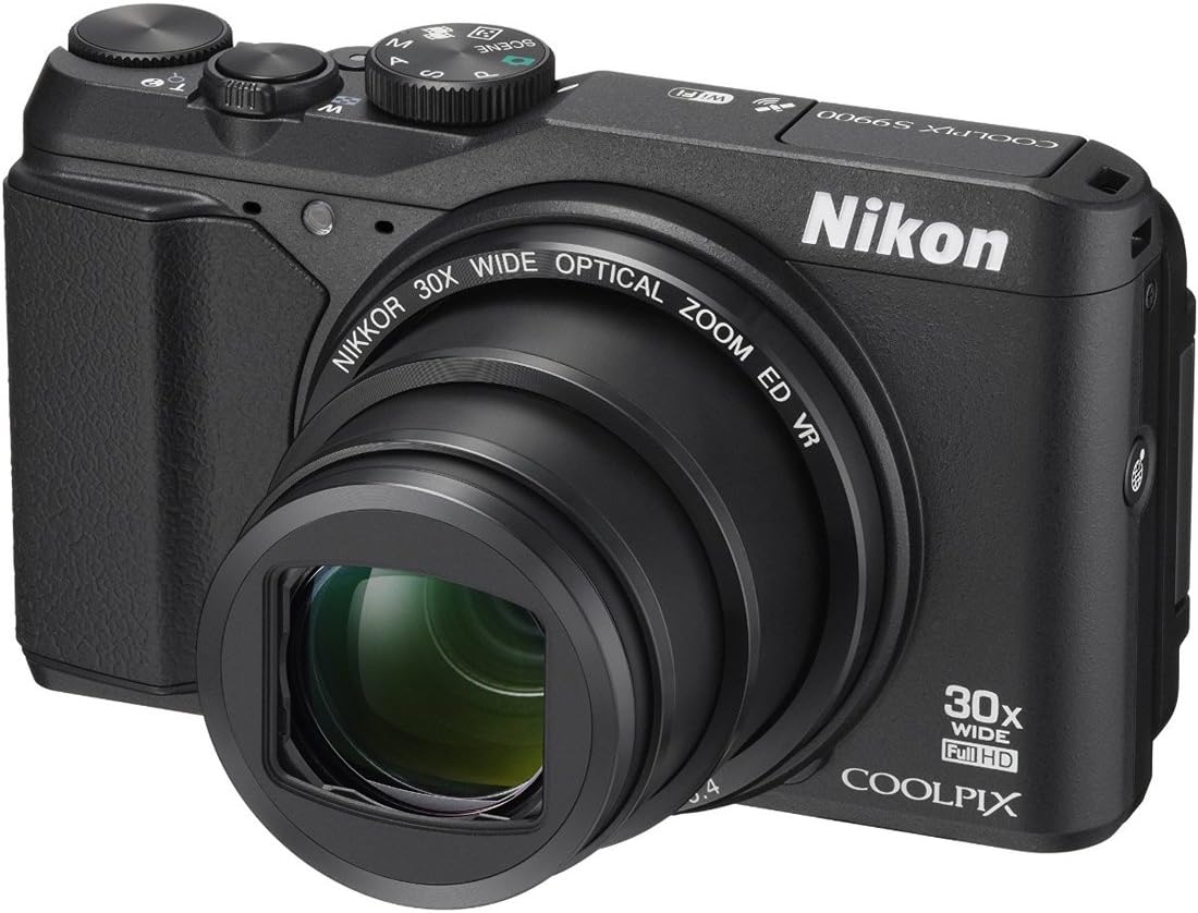 Nikon COOLPIX S9900 Digital Camera with 30x Optical Zoom and Built-In Wi-Fi (Black)
